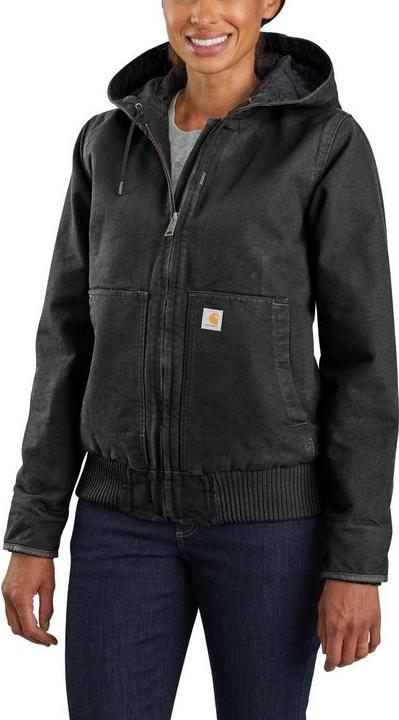 Productafbeelding Carhartt Gewassen Duck Active Jassen Zwart Maat L (L)