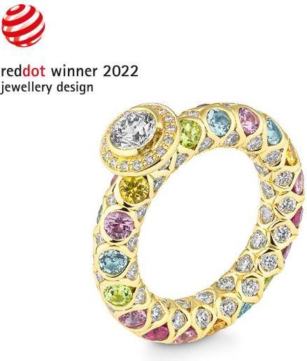 Produktbild Breuning RING - ED.TOP.HELL/Brillant (54, 750/18 K Gold)