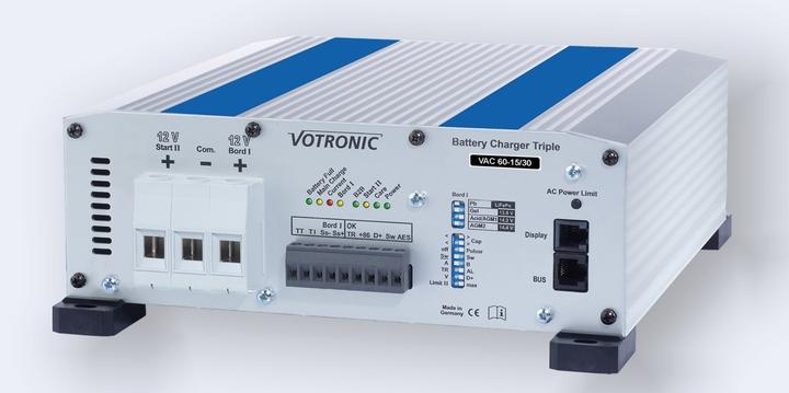 Immagine prodotto Votronic 0666 Caricabatterie VAC 60-15/30 Triplo CI (12V, 45 A)