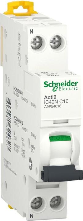 Produktbild Feller Leitungsschutzschalter Clario iC40 1P+N, 16A