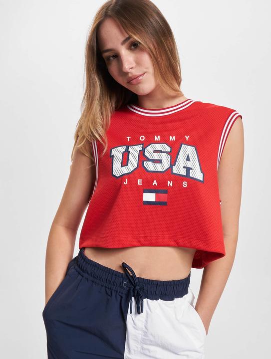 Actual product image Tommy Hilfiger Tommy Jeans Crp USA Basketball Crop Top - 86549 (M)
