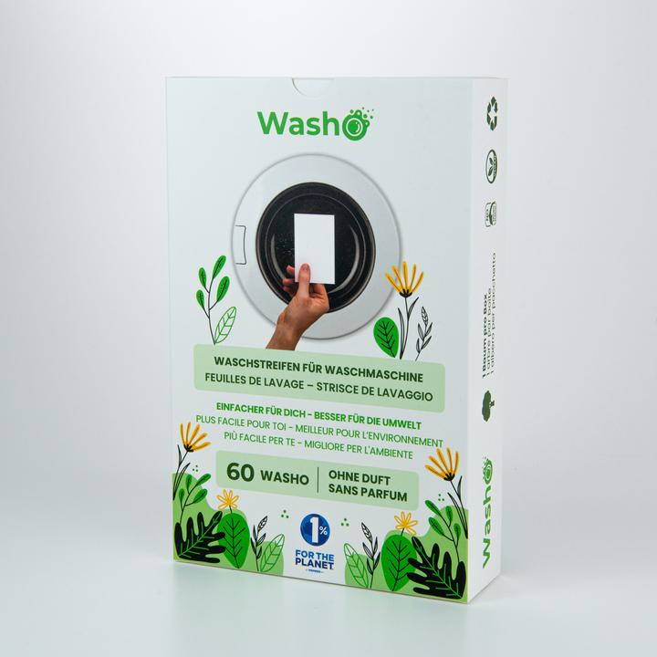 Image du produit Washo Bandelettes de lavage (60 Cycles de lavage, Linge de toilette)