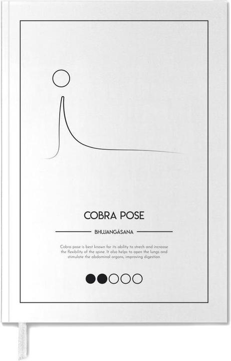 Actual product image Juniqe Yoga Cards - Cobra Pose - Sports (A5, English)