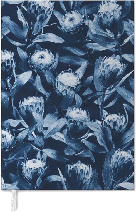 Produktbild Juniqe Abend-Proteas-Blau-Muster (A5, Englisch)