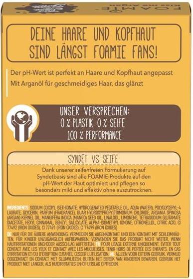 Produktbild Foamie Kiss Me Argan (80 ml, Festes Shampoo)
