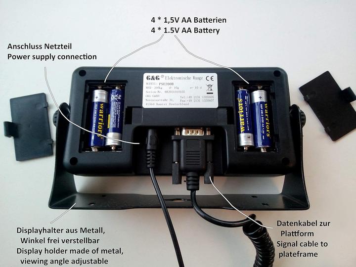 Actual product image G&G PSB-B Parcel scale