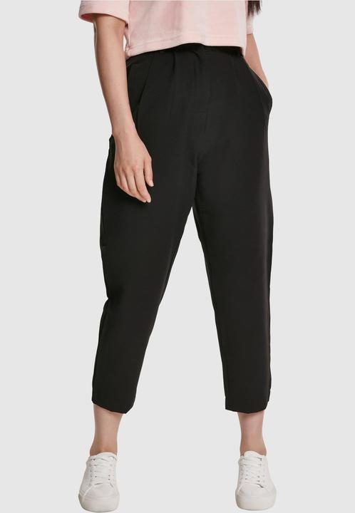 Actual product image Urban Classics Ladies High Waist Cropped Pants (S)