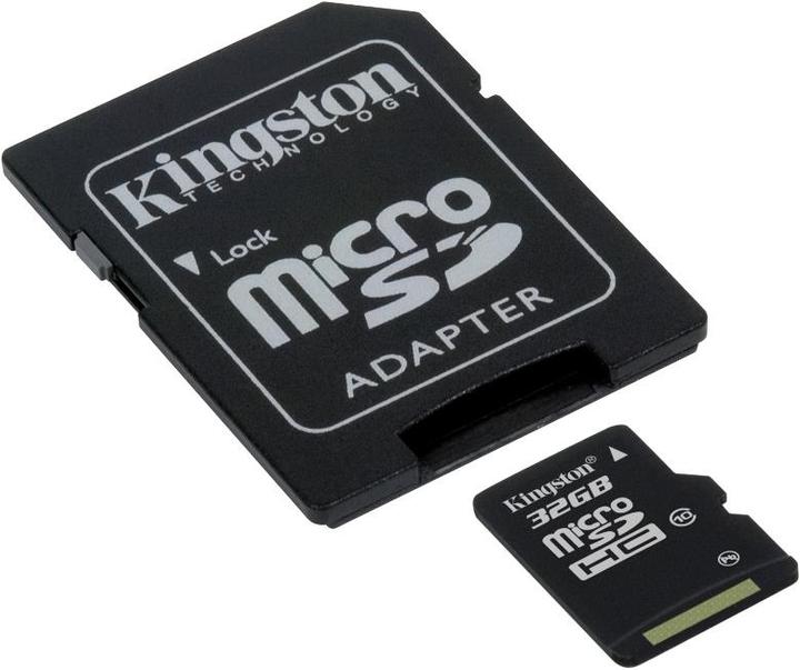 Actual product image Kingston microSDHC with adapter (32 GB, microSDHC, UHS-I)