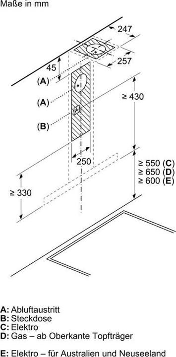 Actual product image Bosch Hausgeräte DWB97IM50 (Wall hood)