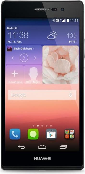 Huawei Ascend P7 (16 GB, Schwarz, 5", 13 Mpx, 4G)