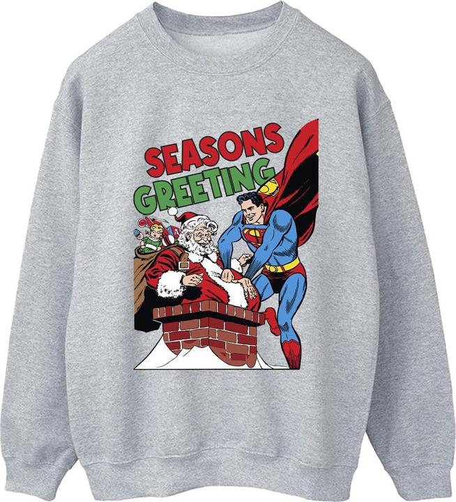Superman Santa Comic Sweatshirt (XXL)