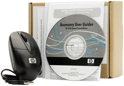 Actual product image HP Optical Travel Mouse (Cable)