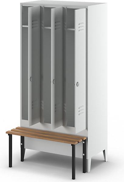 Actual product image Wolf Clothes locker with bench in front (90 cm, 185 cm)
