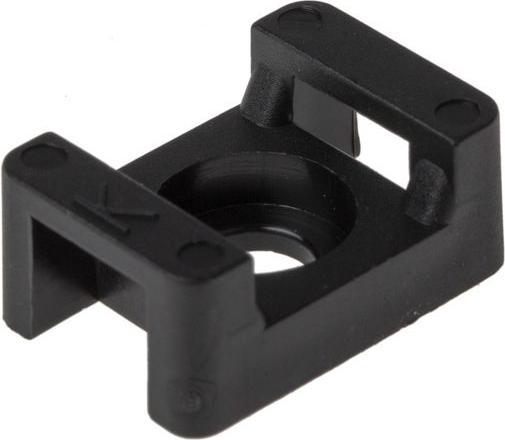 Image du produit Rs Pro Black nylon cable tie clamp,M6 8mm (Serre-câbles en plastique, 23 mm, 250 pcs)