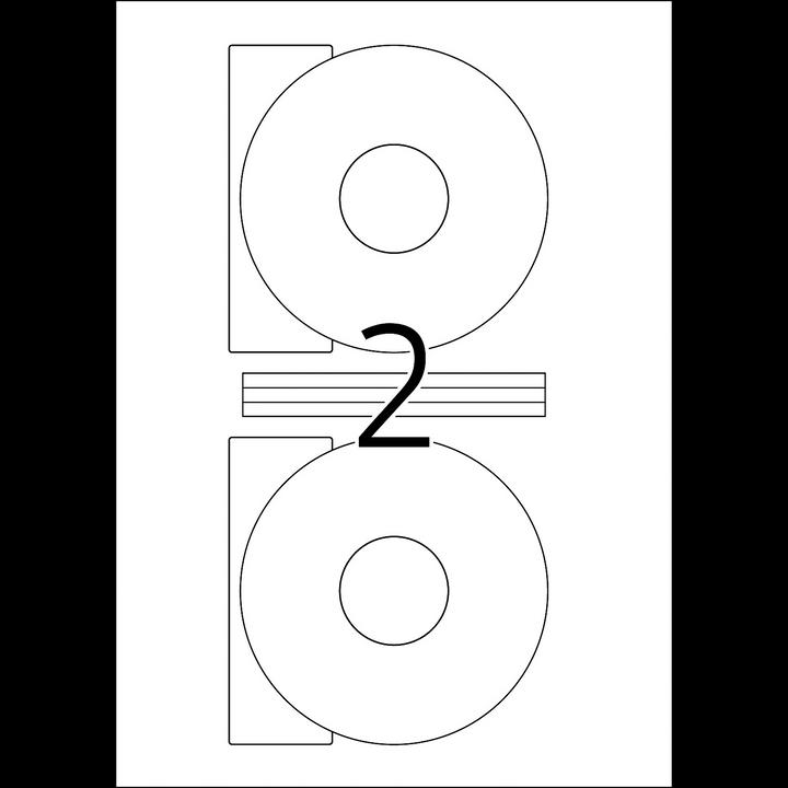 Productafbeelding HERMA CD-etiketten A4