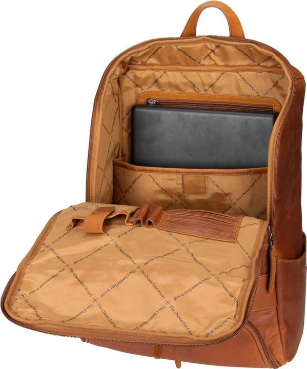 Productafbeelding Chesterfield Rijk Leren Laptop Rugtas - 15.4 inch - Cognac (19 l)