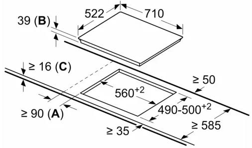 Image du produit Bosch Hausgeräte PKD731FP8E