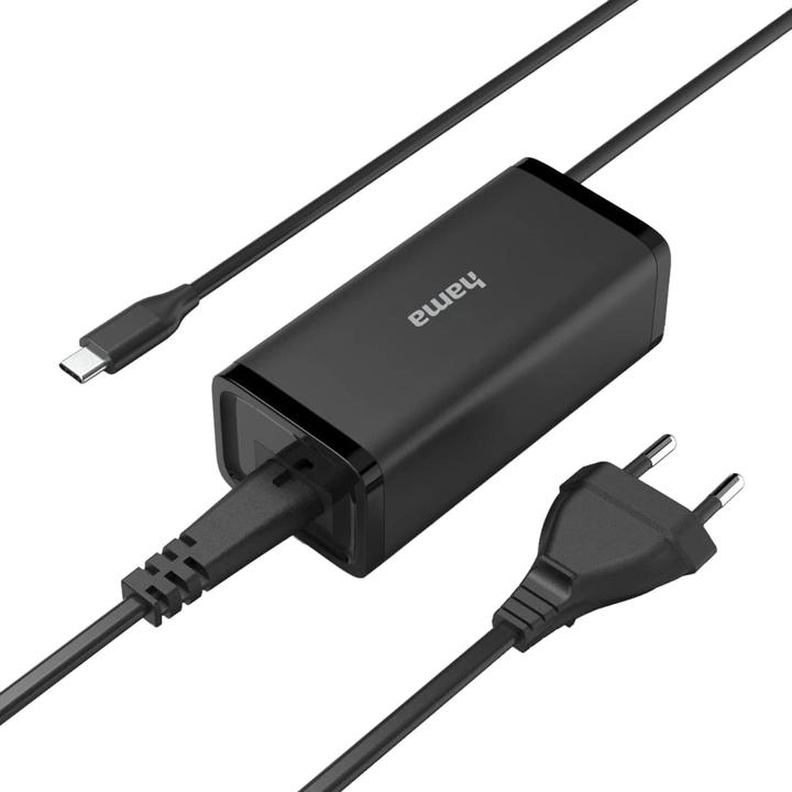 Produktbild Hama Universal-USB-C-Notebook-Netzteil, GaN, Power Delivery (PD), 5-20V/100W (100 W)