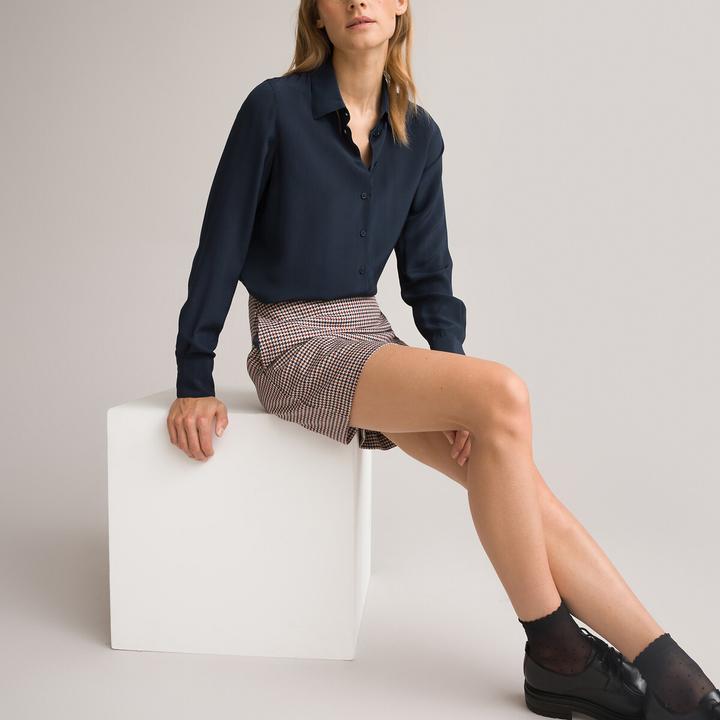 Actual product image La Redoute Collections Silk blouse with long sleeves (34)