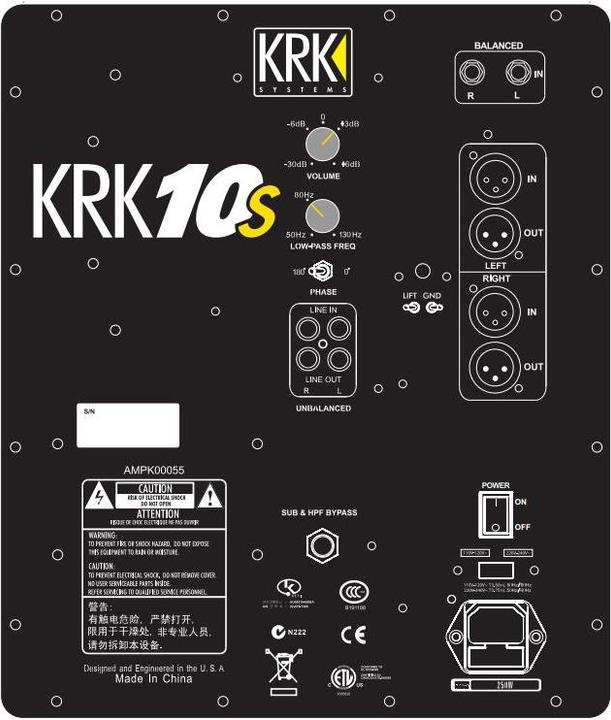 Immagine prodotto KRK 10s (Subwoofer attivo, 1 pz., 1x 150 W)
