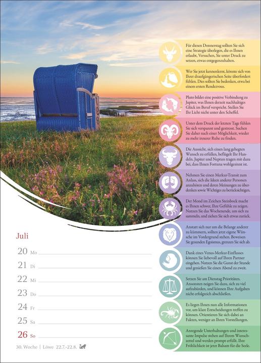 Produktbild Harenberg Horoskope Wochenkalender 2026 - Wochenkalender mit Prognosen für alle Sternzeichen (Deutsch)