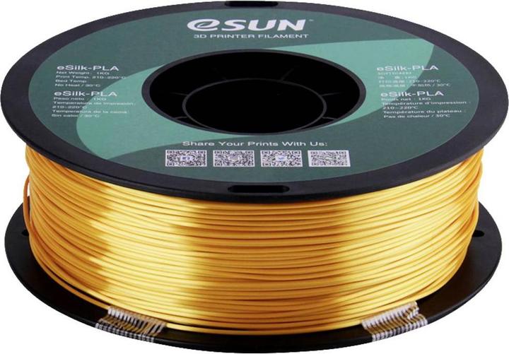 Actual product image eSUN eSilk (PLA, 1.75 mm, 1000 g, Gold)