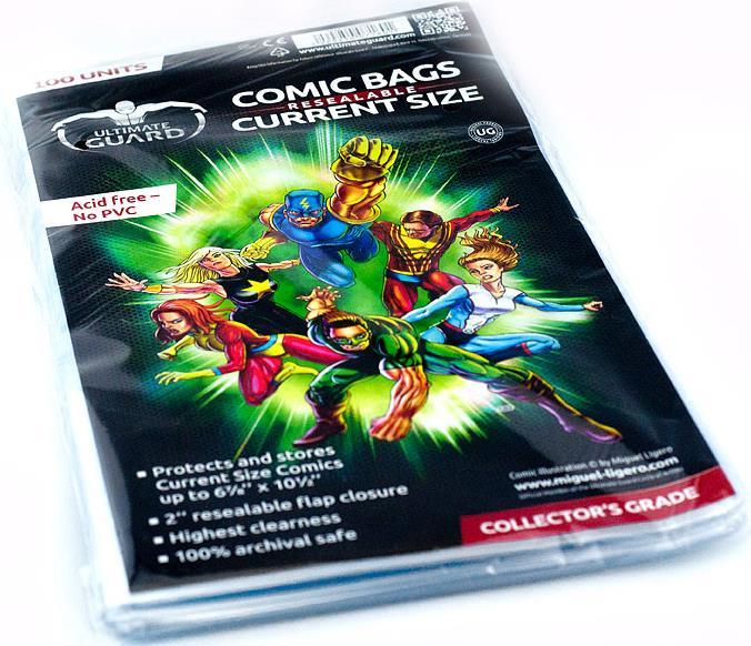 Actual product image Ultimate Guard Comic Bags