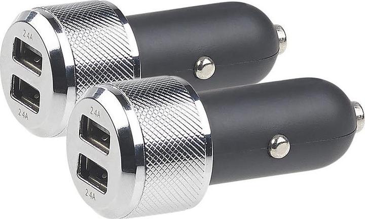 Produktbild Revolt 2er-Set Kfz-USB-Ladegeräte