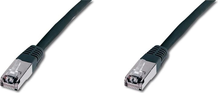 Image du produit Digitus CAT 5e SF-UTP patch cable Cu PVC AWG 26/7 longueur 10 m couleur noir (SF/UTP, CAT5e, 10 m)