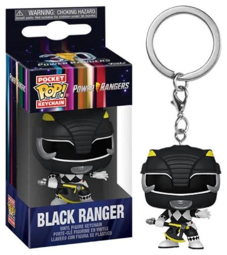 Productafbeelding Funko Power Rangers 30e présentoir porte-clés Pocket POP! Vinyl Black Ranger 4 cm (1)