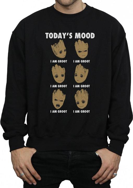 Actual product image Mens Guardians Of The Galaxy Groot Today's Mood Sweatshirt (S)