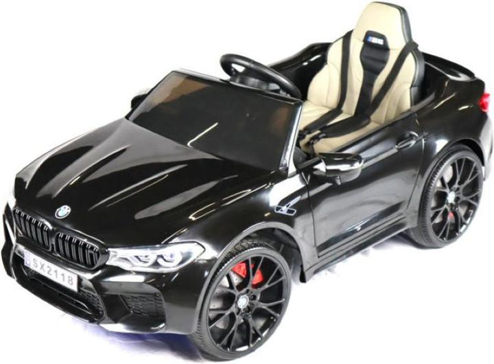 Immagine prodotto Es-toys Veicolo elettrico per bambini "BMW M5" - Licenza - Batteria 12V7A, 2 motori MP3, sedile in pelle + (12 V)