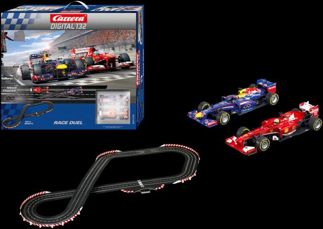 Carrera D132 Gara Duello 6,9 m Red Bull RB9 Ferrari F138
