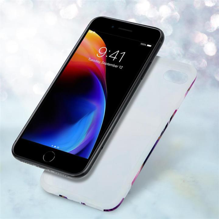 Actual product image Cadorabo IMD TPU Colorful Marble Cover (Apple iPhone 7, Apple iPhone SE (2nd Gen))