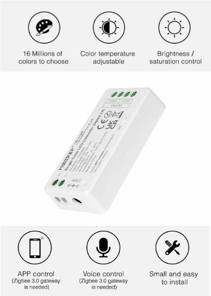 Actual product image Milight Zigbee 3.0 LED Controller 4-channel RGBW