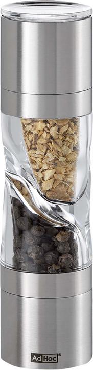 Produktbild AdHoc Gewürzmühle DUOSPICE stahlgrau (Diverse Gewürze)