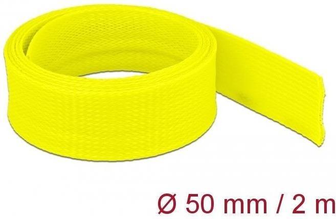 Immagine prodotto Delock Tubo intrecciato espandibile 2 m x 50 mm giallo (Tubo cavi, 200 cm)