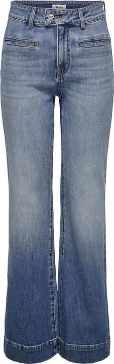 Only ONLJUICY Hohe Taille Weiter Beinschnitt Jeans Jeans mit weitem Bein (27)