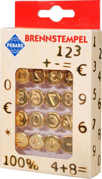 Actual product image Pebaro Branding stamp set, letters A to L (Burning tip)
