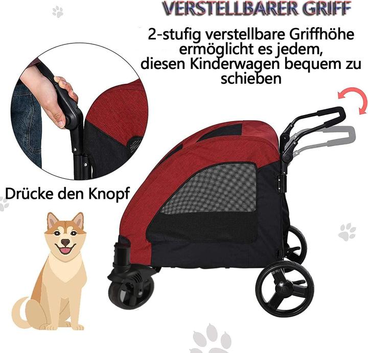 Produktbild Ybaymy Hundewagen mit 4 Rädern
