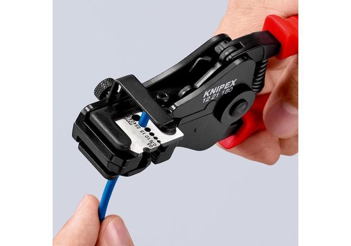 Immagine prodotto Knipex Pinza spelacavi con lame sagomate 12 21 180 (180 mm)