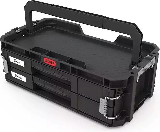 Actual product image Keter Box Organizer With 2 Connected Drawers