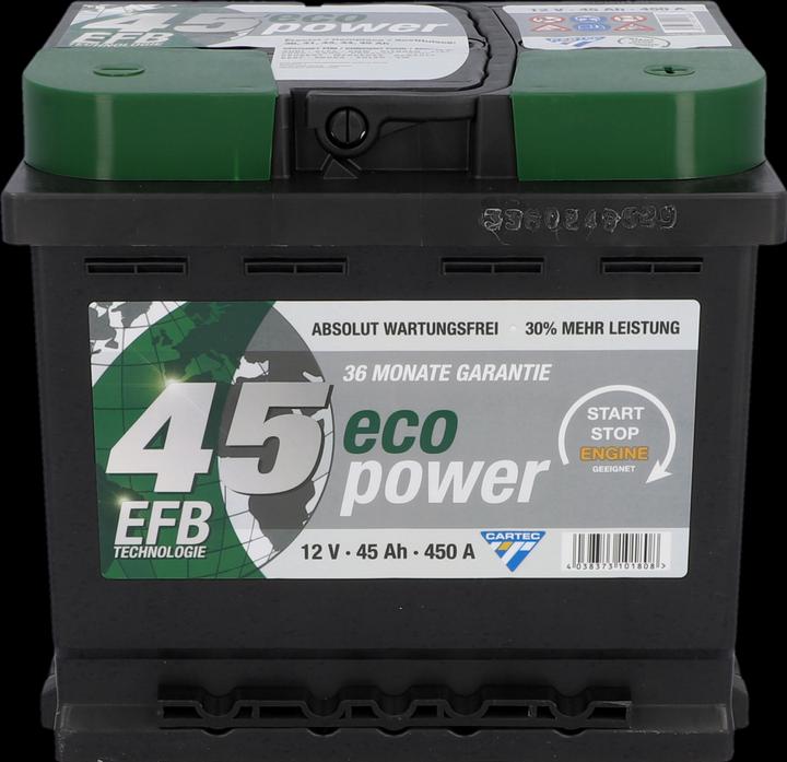 Produktbild Cartec Eco Power 45 EFB (12 V, 45 Ah, 400 A)