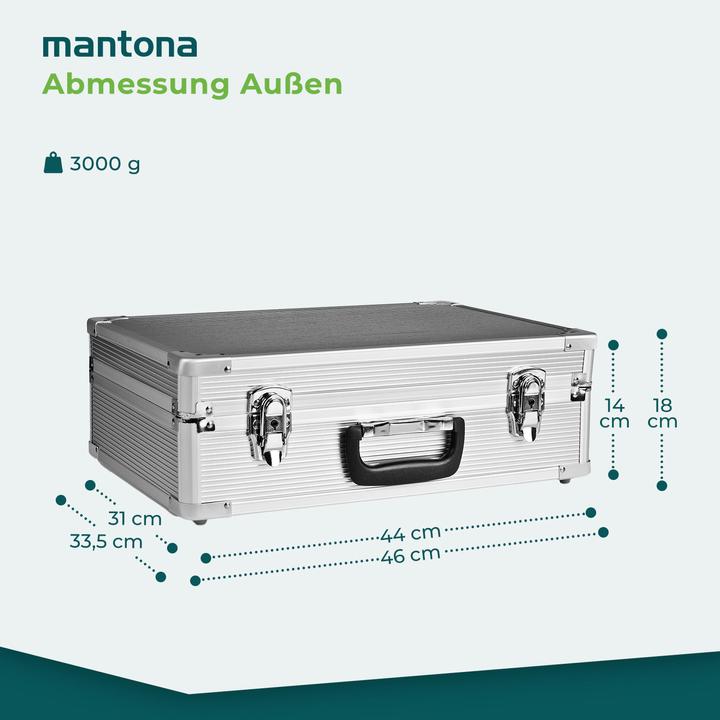 Produktbild mantona Aluminium Foto Koffer Basic M (Fotokoffer)