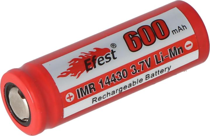 Produktbild Efest Akku IMR 14430 (Pluspol flach) (1 Stk., 14430, 600 mAh)