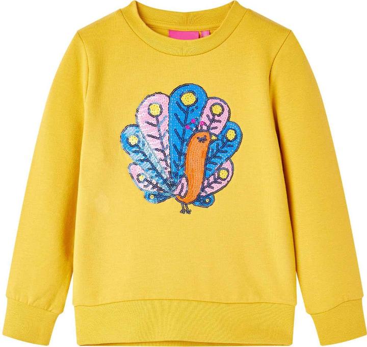 VidaXL Kinder-Sweatshirt Dunkles Ocker 92,Material: 95 % Baumwolle (92)