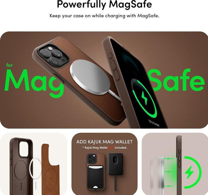 Actual product image Cyrill Kajuk MAG iPhone 15 Pro 6.1" Magsafe saddle brown ACS06771 (Apple iPhone 15 Pro)