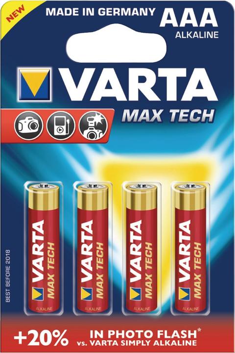 Produktbild Varta LONGLIFE Max Power (4 Stk., AAA, 1270 mAh)