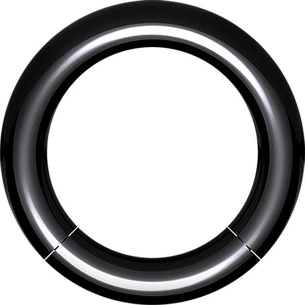 Image du produit Star Piercing Anneau segment noir (Acrylique, sans laiton)