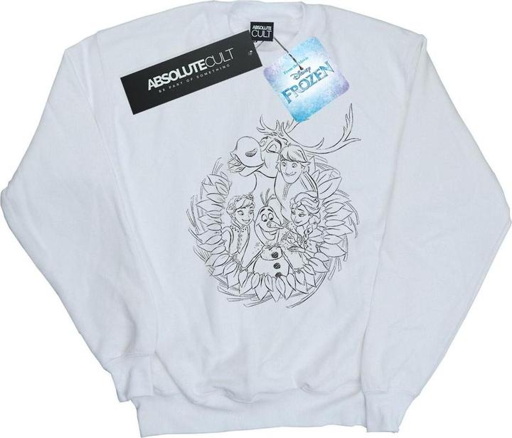 Disney Frozen Friends Wreath Sweatshirt Mädchen (140, 146)